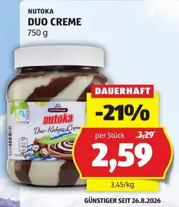 Hofer Nutoka Duo-Kakao-Crem Angebot