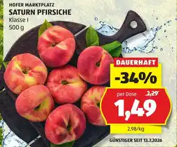 Hofer Saturn Pfirsiche Angebot