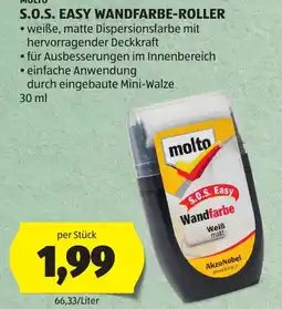 Hofer Molto S.O.S. Easy Wandfarbe-Roller Angebot