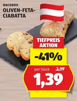 Hofer Backbox Oliven-Feta-Ciabatta Angebot