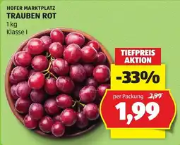 Hofer Trauben Rot Angebot