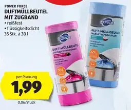 Hofer Power Force Duftmüllbeutel mit Zugband Angebot