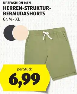 Hofer UP2FASHION MEN HERREN-STUKTUR-BERMUDASHORTS Angebot