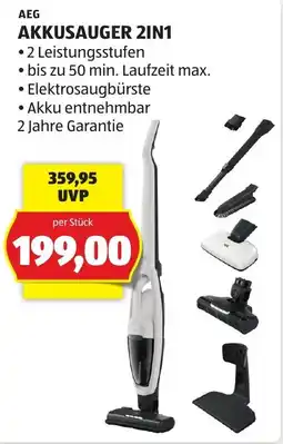 Hofer AEG Akkusauger 2in1 Angebot