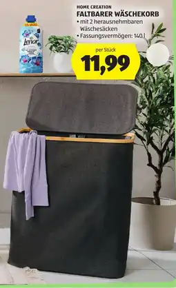 Hofer Home Creation Faltbarer Wäschekorb Angebot