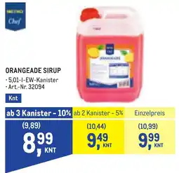 Metro Metro Chef Orangeade Sirup Angebot