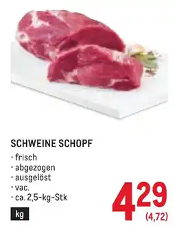 Metro Schweine Schopf Angebot