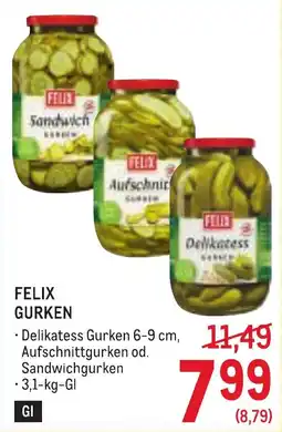 Metro Felix Gurken Angebot