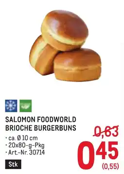Metro Salomon Foodworld Brioche Burgerbuns Angebot
