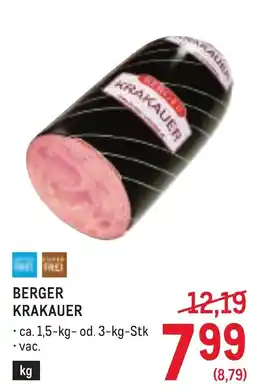 Metro Berger Krakauer Angebot