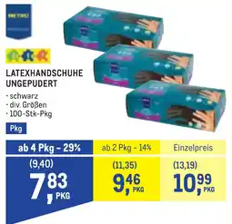 Metro Metwo Latexhandschuhe ungeduftet Angebot
