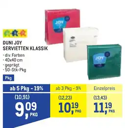 Metro Duni Joy Servietten Klassik Angebot