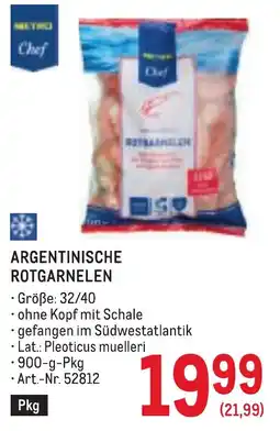 Metro Argentinische Rotgarnelen Angebot