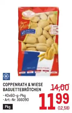 Metro Coppennrath & Wiese Baguettebrötchen Angebot