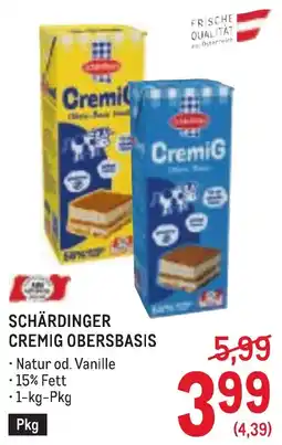 Metro Schärdinger Cremig Obersbasis Angebot