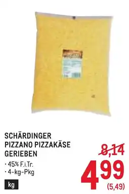 Metro Schärdinger Pizzano Pizzakäse gerieben Angebot