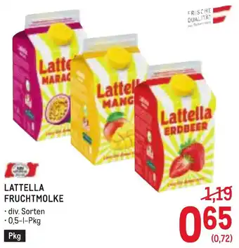 Metro Lattella Fruchtmolke Angebot