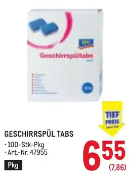 Metro Geschirrspültabs Angebot