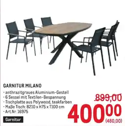Metro Garnitur Milano Angebot