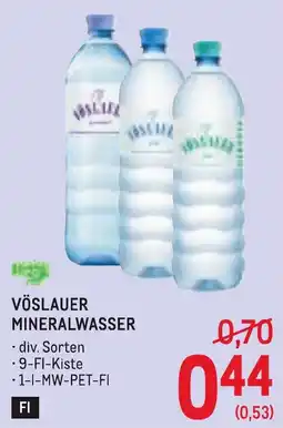 Metro Vöslauer Mineralwasser Angebot