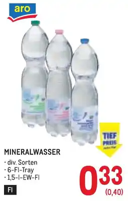Metro Mineralwasser Angebot
