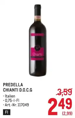 Metro Predella Chianti D.O.C.G Angebot