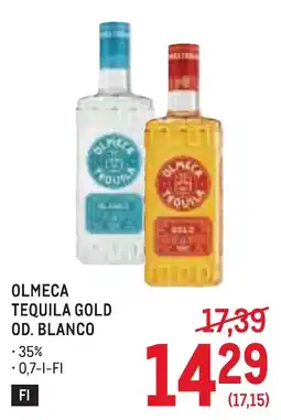Metro OlmeCa Tequila Gold Od. Blanco Angebot