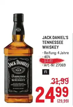 Metro Jack Daniel's Tennessee Whiskey Angebot