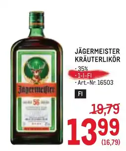 Metro Jägermeister Kräuterlikör Angebot