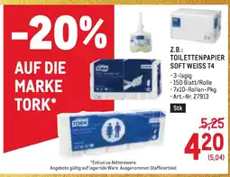 Metro Toilettenpapier Soft Weiss T4 Angebot
