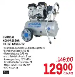 Metro Hyundai Kompressor Silent SAC55752 Angebot