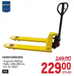 Metro Handhubwagen Angebot