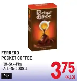 Metro Ferrero Pocket Coffee Angebot