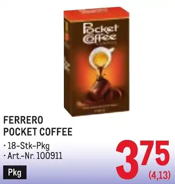 Metro Ferrero Pocket Coffee Angebot
