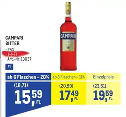 Metro Campari Bitter Angebot
