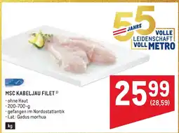 Metro MSC KABELJAU FILET Angebot