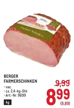 Metro Berger Farmerschinken Angebot