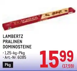 Metro Lambertz Pralinen DominosteiNe Angebot