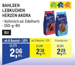 Metro Bahlsen Lebkuchen Herzen Akora Angebot