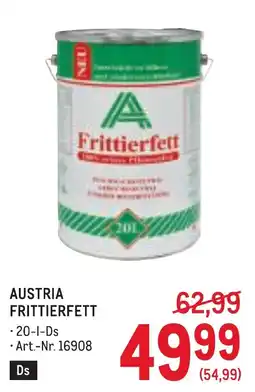 Metro Austria Frittierfett Angebot