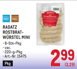 Metro Radatz Rostbratwürstel Mini Angebot