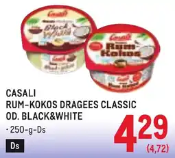 Metro Casali Rum-Kokos Dragees Classic Od. Black&White Angebot