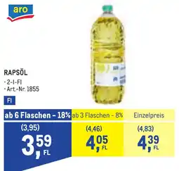 Metro aro Rapsöl Angebot