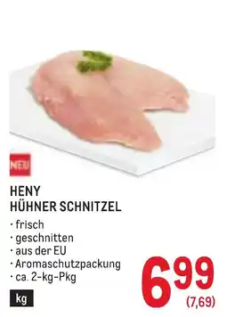 Metro HENY Hühnerschnitzel Angebot