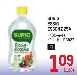Metro Surig Essig-Essenz 25% Angebot