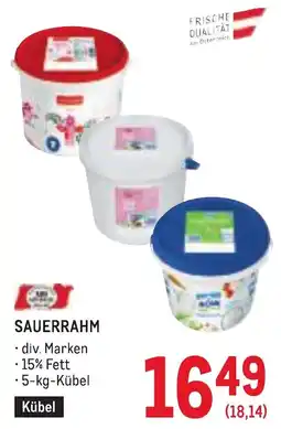 Metro Sauerrahm Angebot