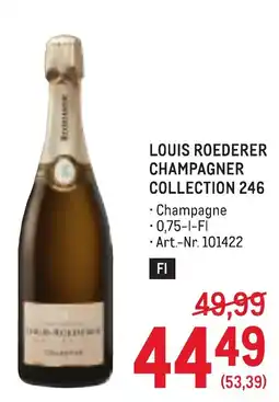 Metro Louis Roederer Champagner Collection 246 Angebot
