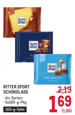 Metro Ritter Sport Schokolade Angebot
