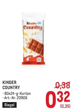 Metro Kinder Country Angebot