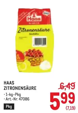 Metro Haas Zitronensäure Angebot